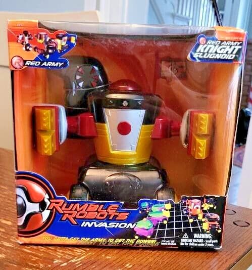 Rumble Robots knight slugnoid Red army Fighting Robots 2001 trendmasters mib