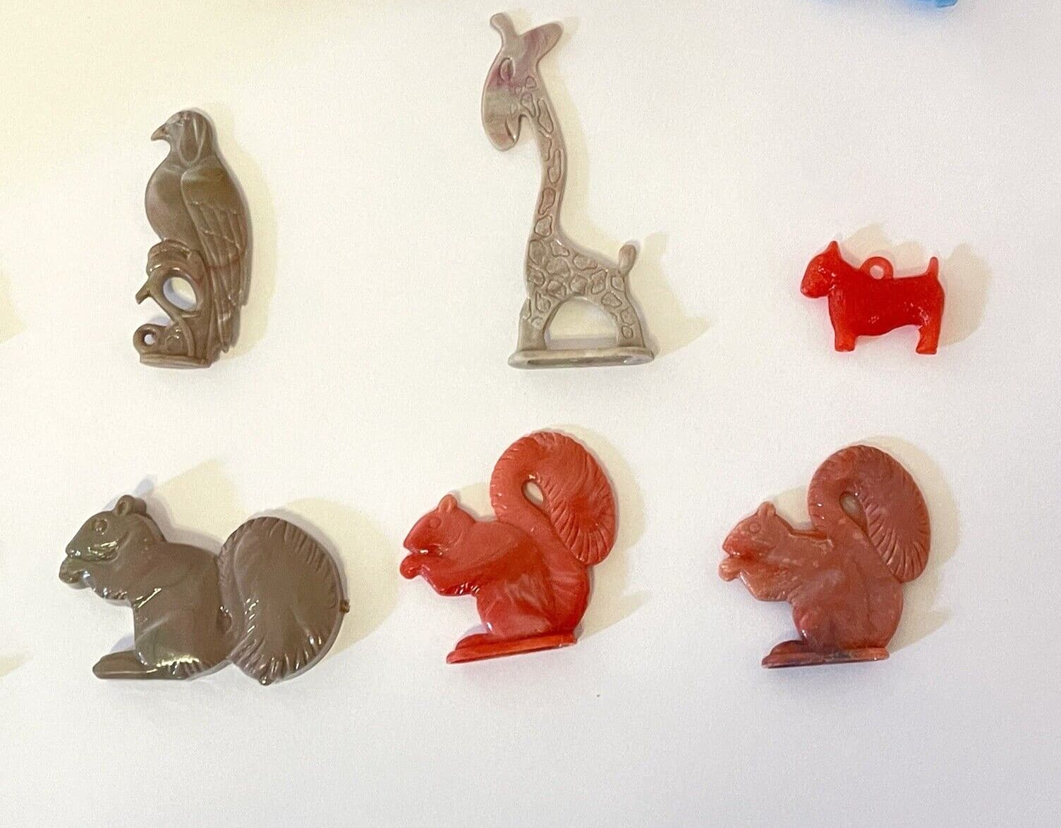 1940-1960 Cracker Jack Prizes 15 Animals Rhino Birds Giraffe Squirrels Fish Dogs 3