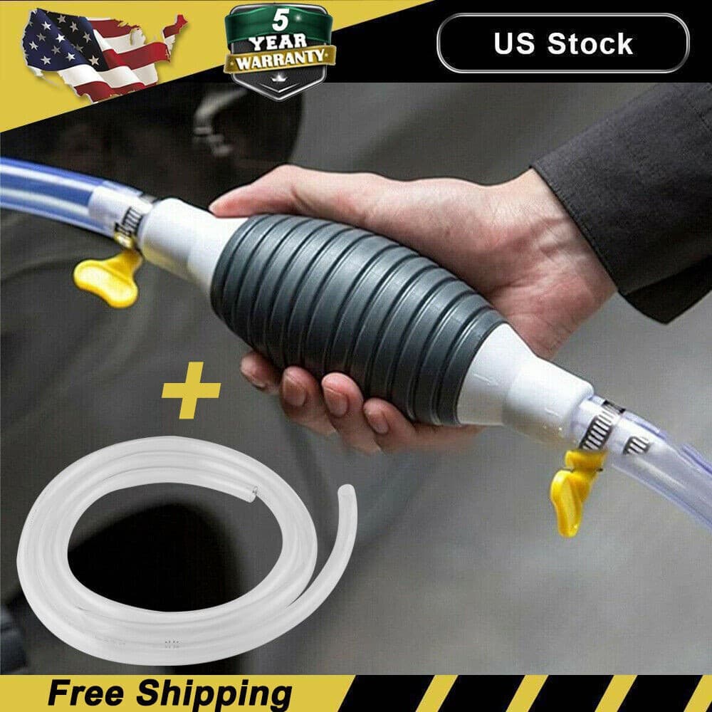 Siphon Hand Pump Portable Manual Car Fuel Transfer Pump for Gas Gasoline Petrol 