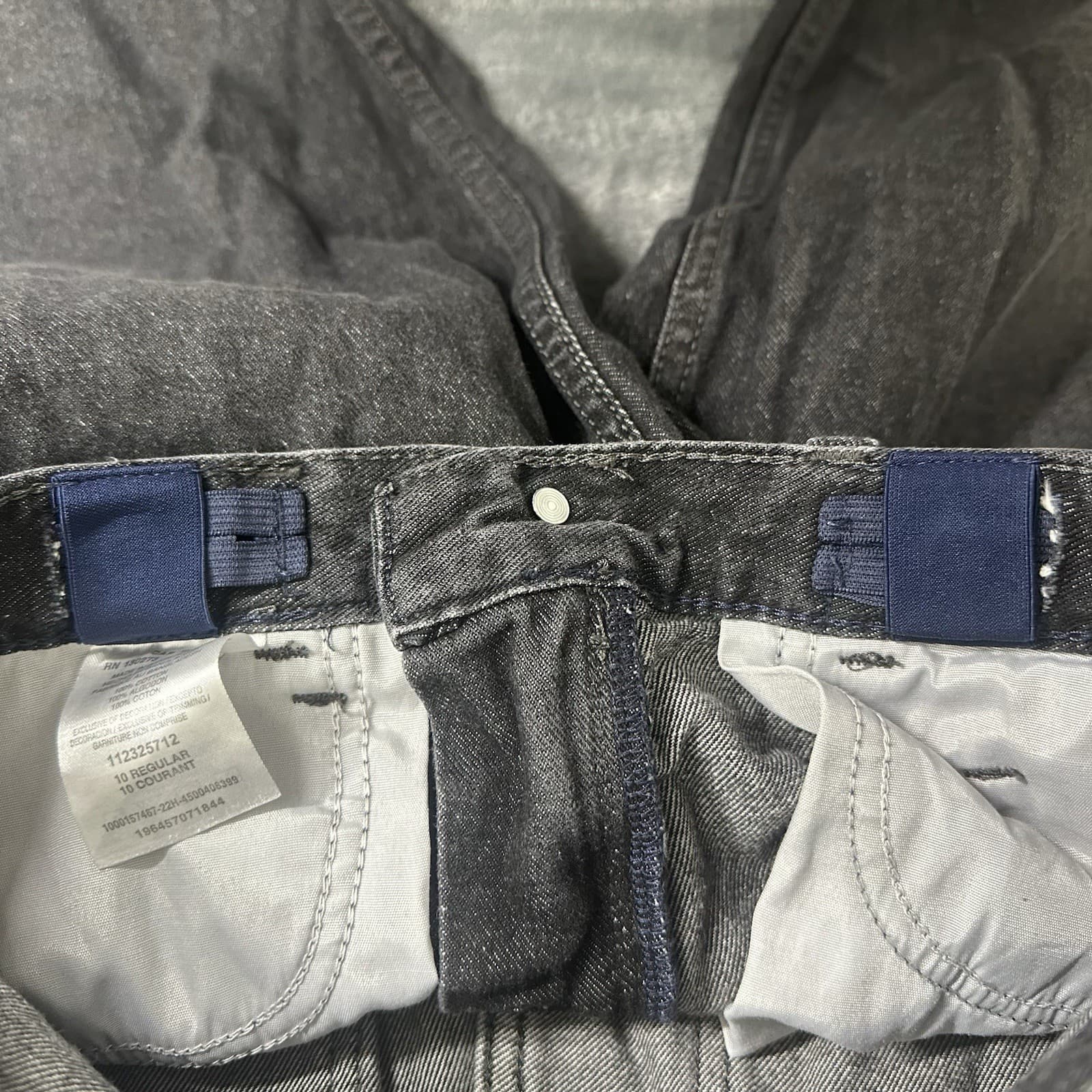 Wrangler Loose 10 Fit Boy 26x24 Reg Jean Charcoal Gray Adjustable Waist Straight 6