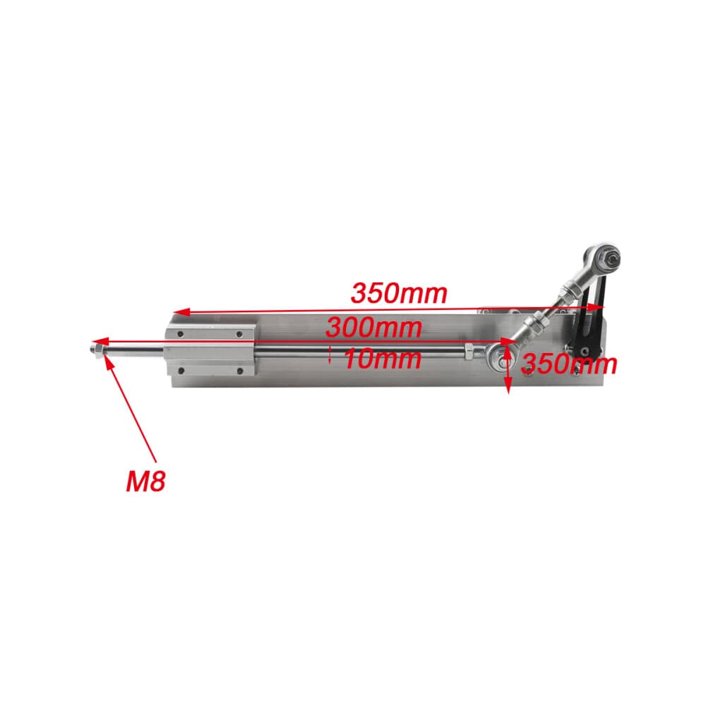 Reciprocating Cycle Linear Actuator Adjustable Telescopic Motor 24V 150mm 120rpm 3