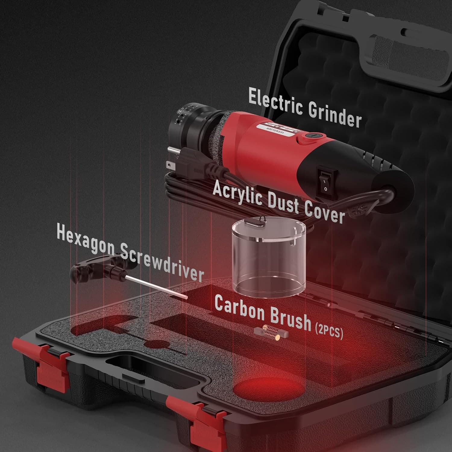 Tungsten Electrode Sharpener Grinder For TIG welding, Handheld Electric, 110V TI