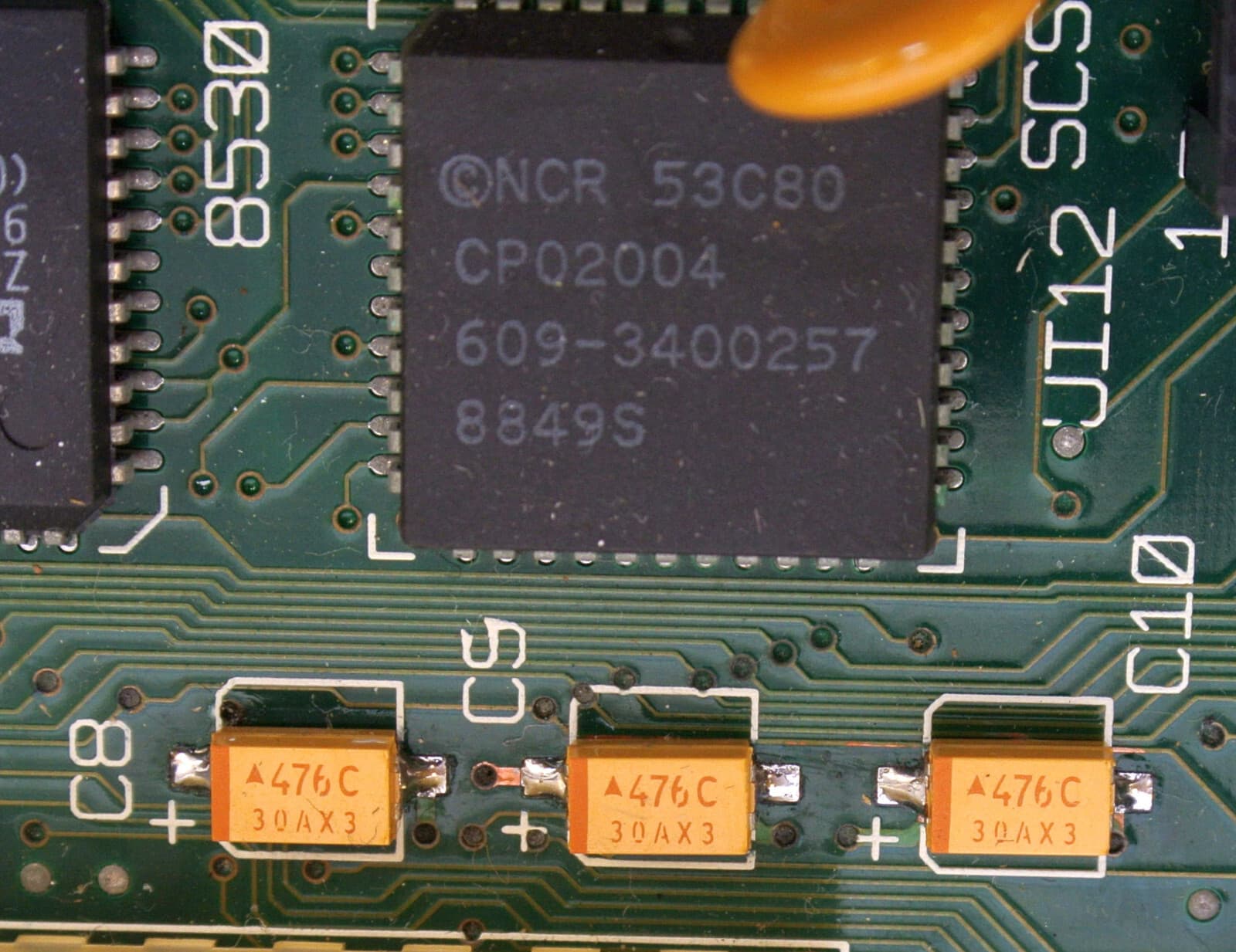 REPAIR SERVICE Apple Macintosh SE/30 Logic Board Capacitor Replacement Recap 6