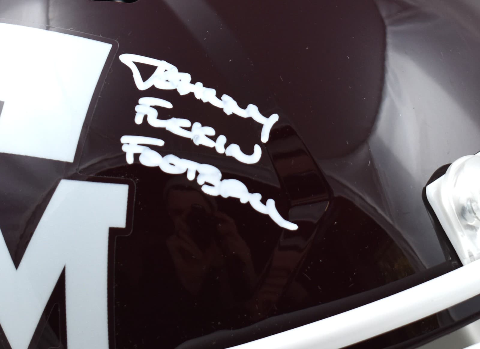 Johnny Manziel Signed Texas A&M F/S Speed Helmet Johnny Football-Beckett W Holo 2