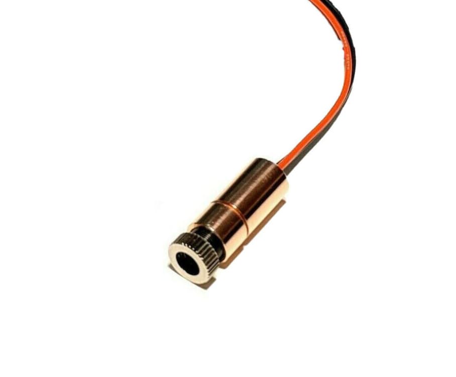 1-Watt Sharp GH05C01B9G Laser Diode in 12mm Copper Module w/ 2-E Lens - 520nm
