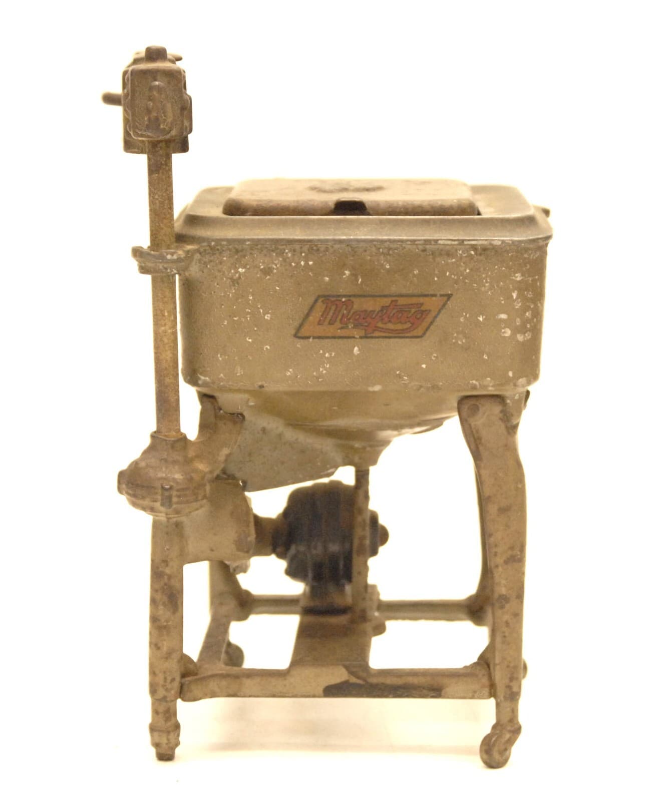 ANTIQUE HUBLEY CAST IRON MAYTAG SALESMAN SAMPLE CHILDS WASHING MACHINE WASHER