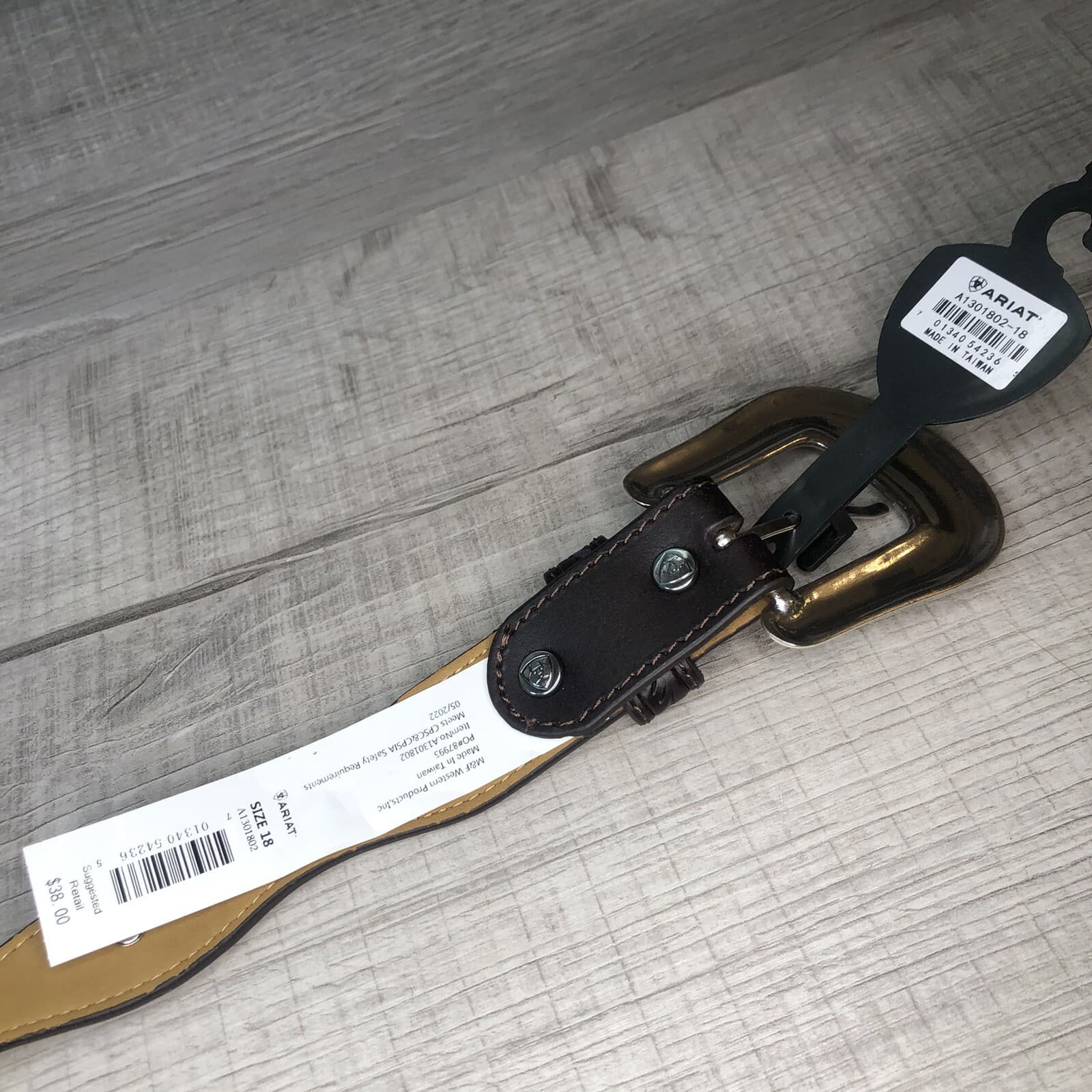 ARIAT GIRLS SCALLOPED BELT A1301802 2