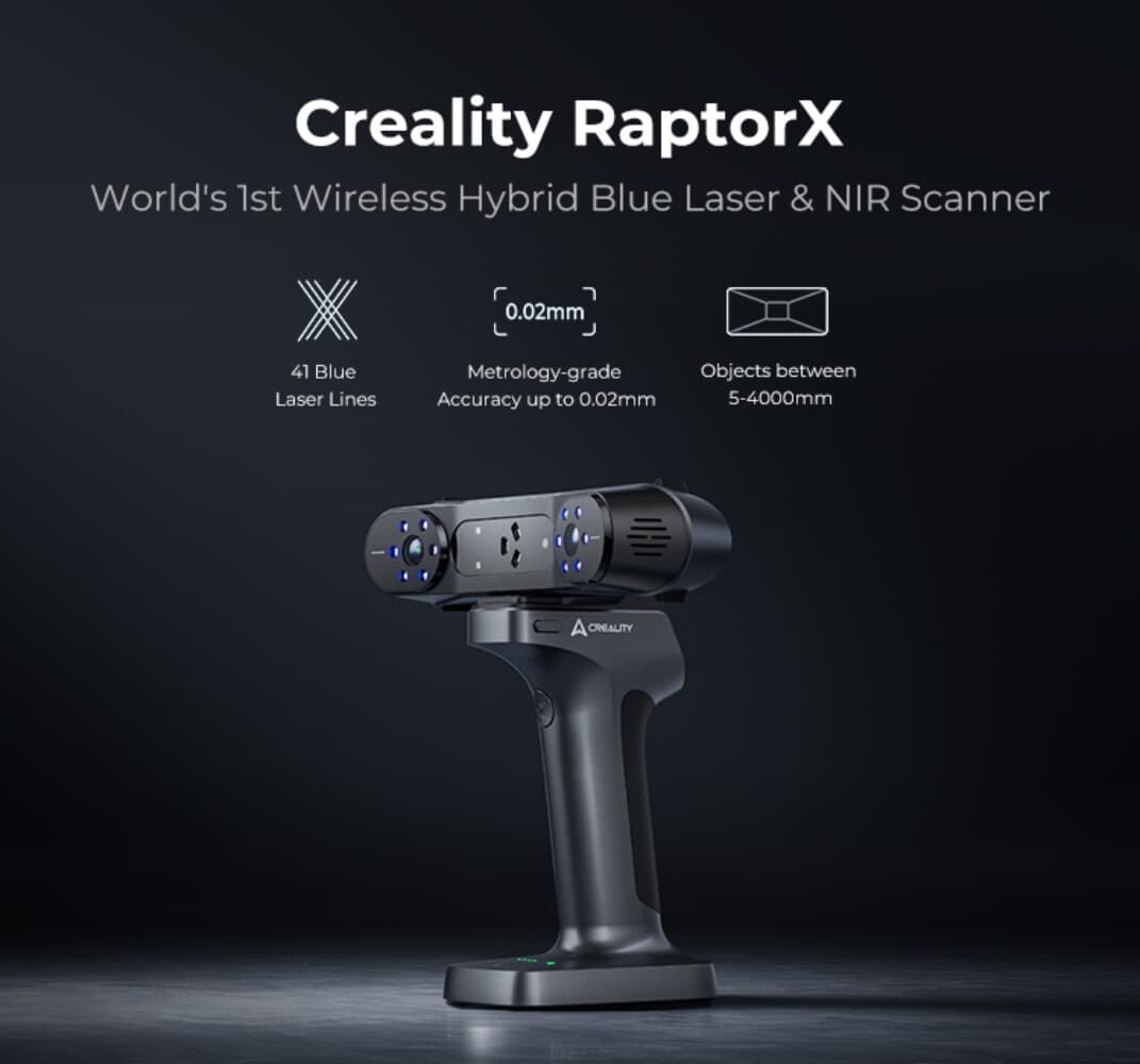 Open Box Creality RaptorX 3D Scanner For CAD Designer High-Precision Scanning 3