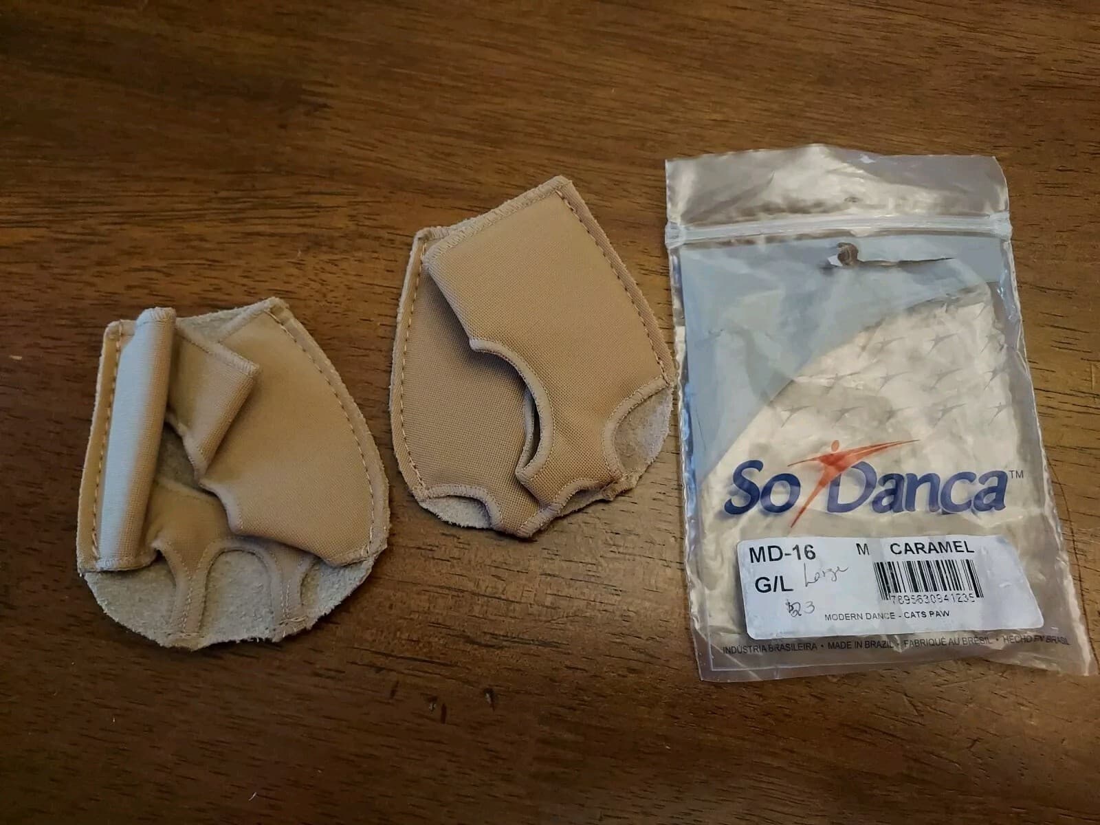 So Danca MD-16 Adult Large (Fits Sizes 9-10) Caramel Modern Dance Cat's Paw  4