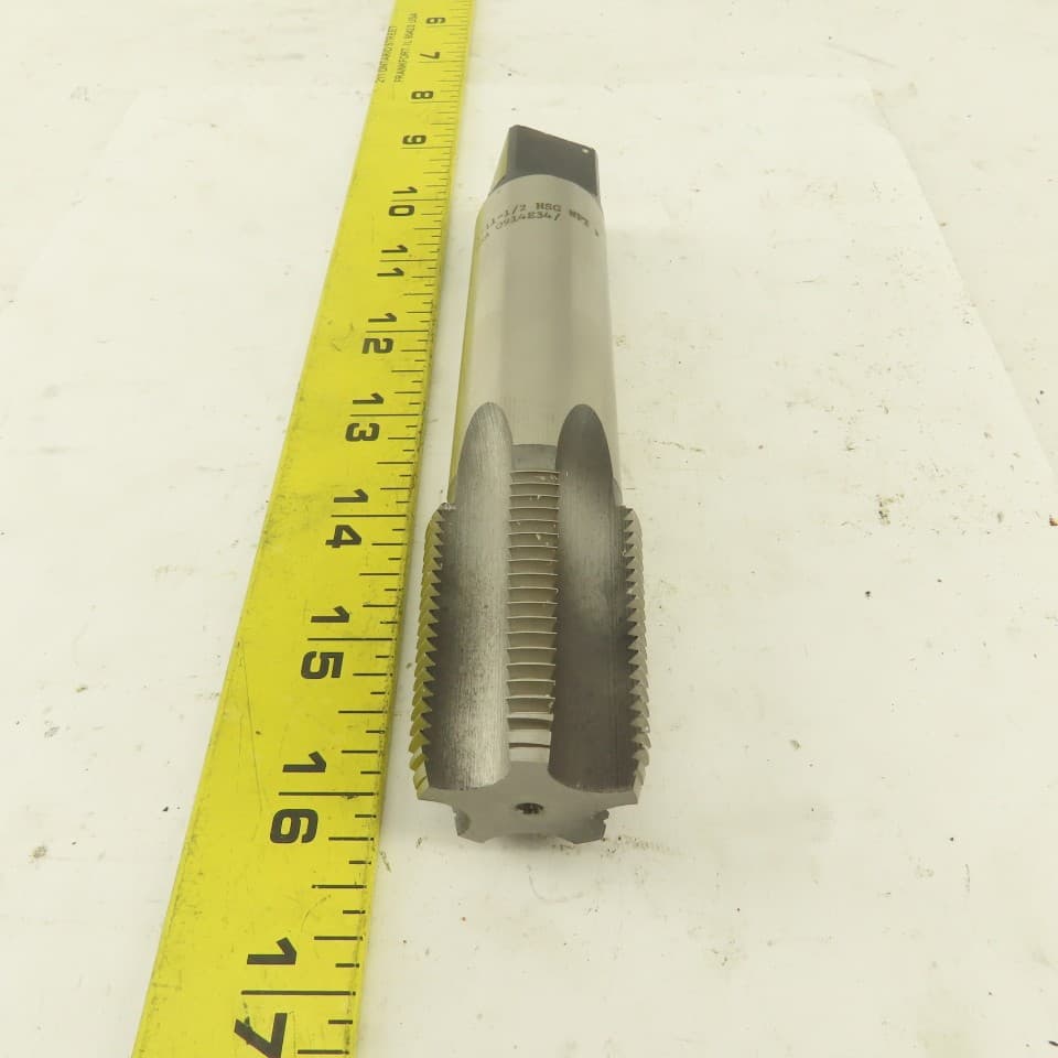 Regal 1"-11-1/2" NPT 5 Flute Straight Bottoming Tap 6" Extended Length 3