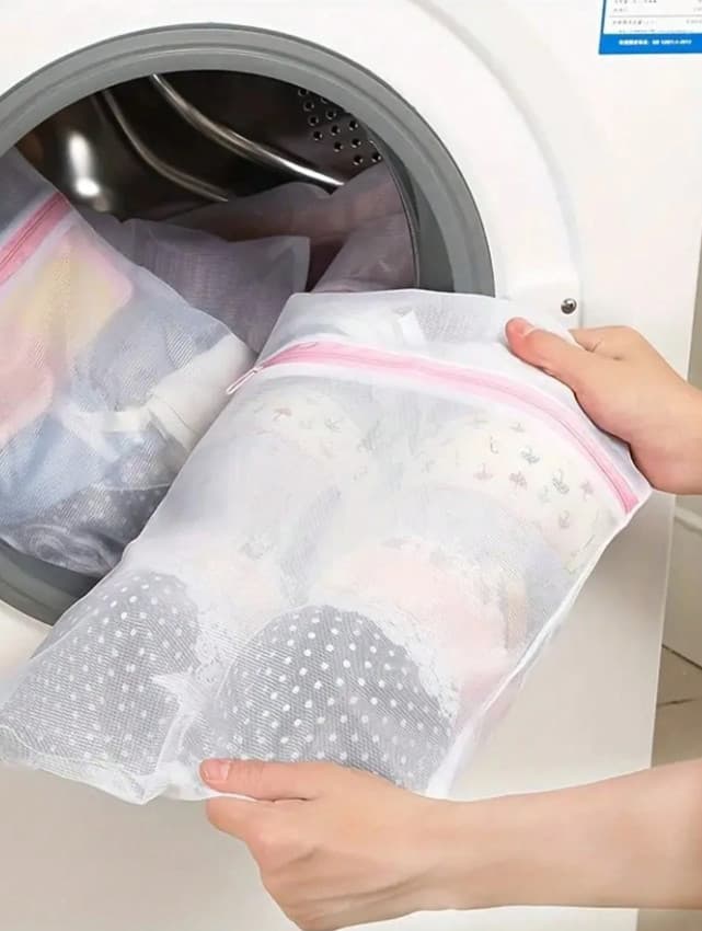 Zipper Mesh Laundry Bag for Bras & Underwear 11.8 × 15.7 in Washing Machine Safe 4