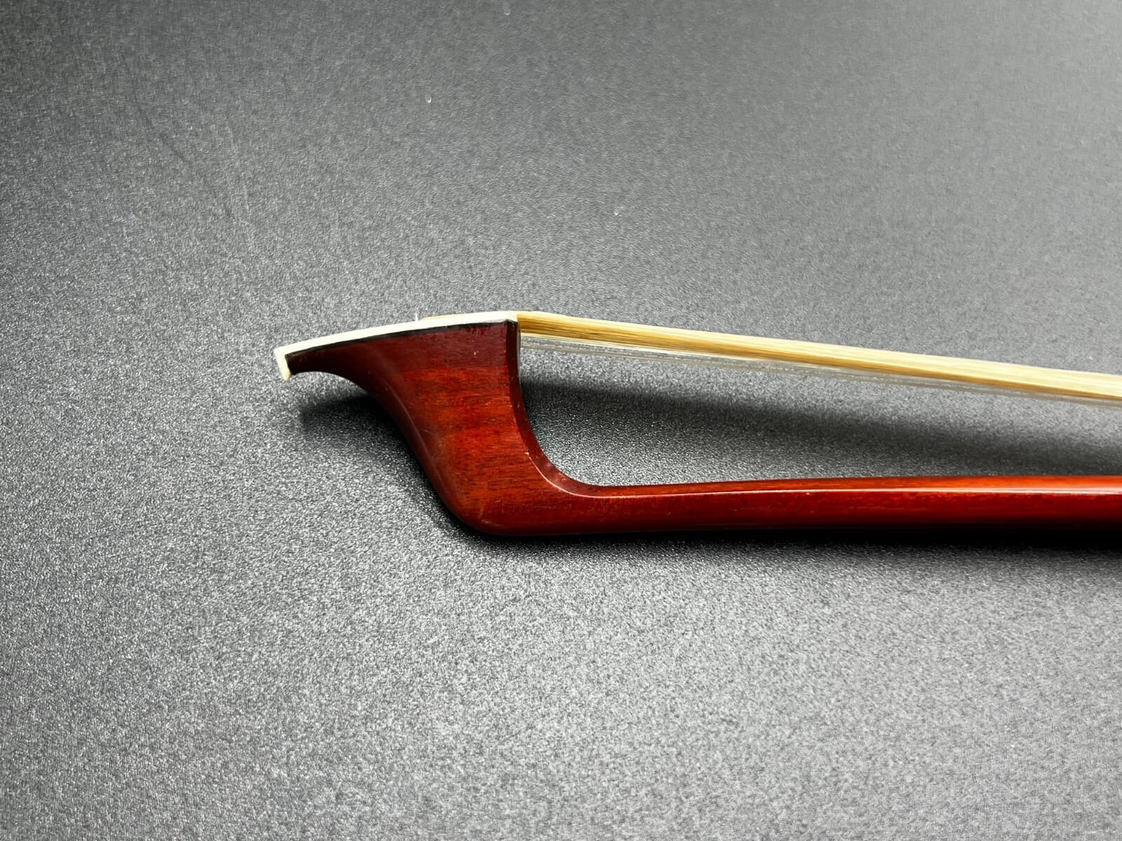 Sartory Copy Pernambuco Cello Bow Ebony Frog Silver Mounting 81.6g NEW 4