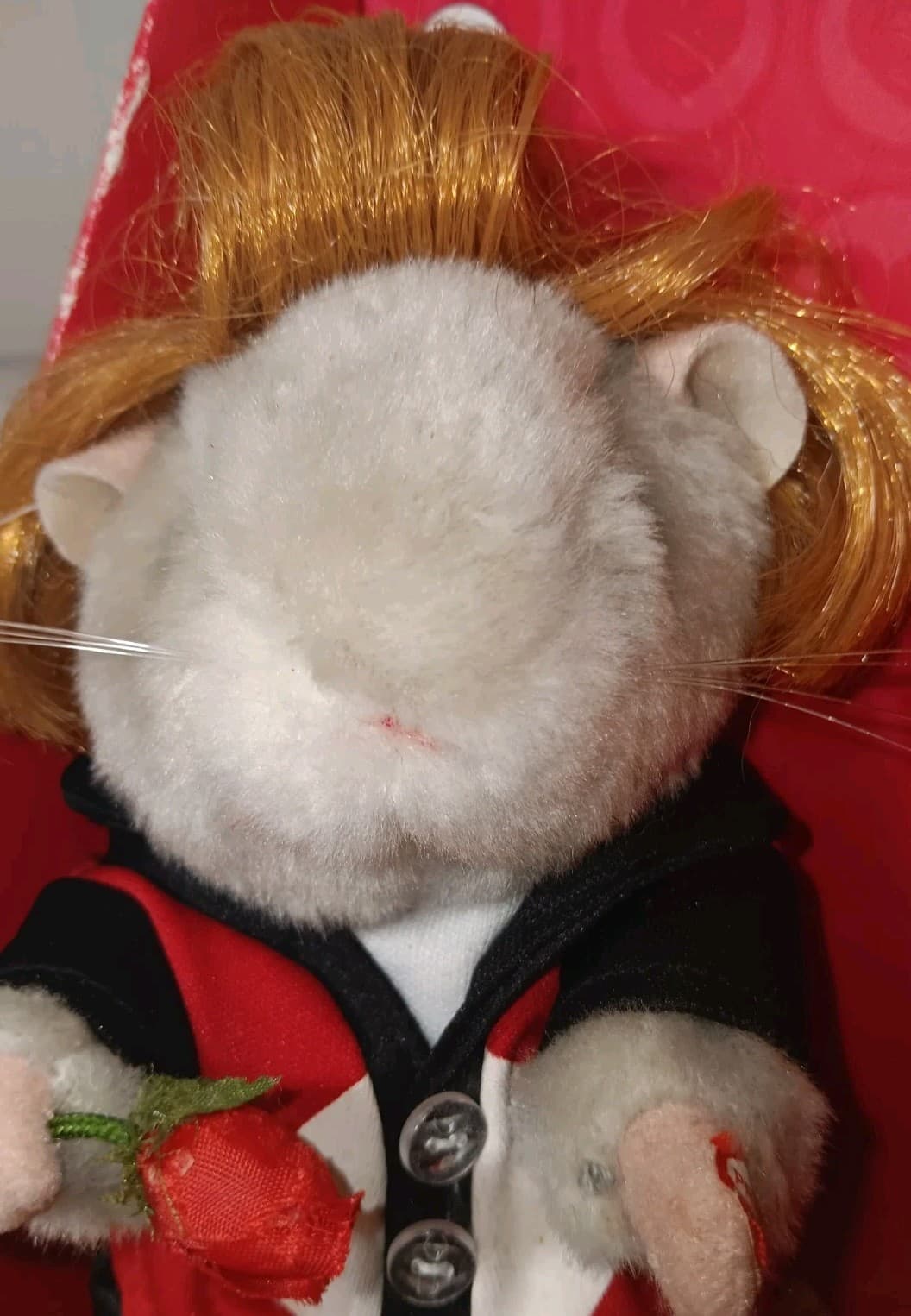 Vtg Dancing Hamster Singing Happy Together and Dancing Valentines Day Gag 7" 3