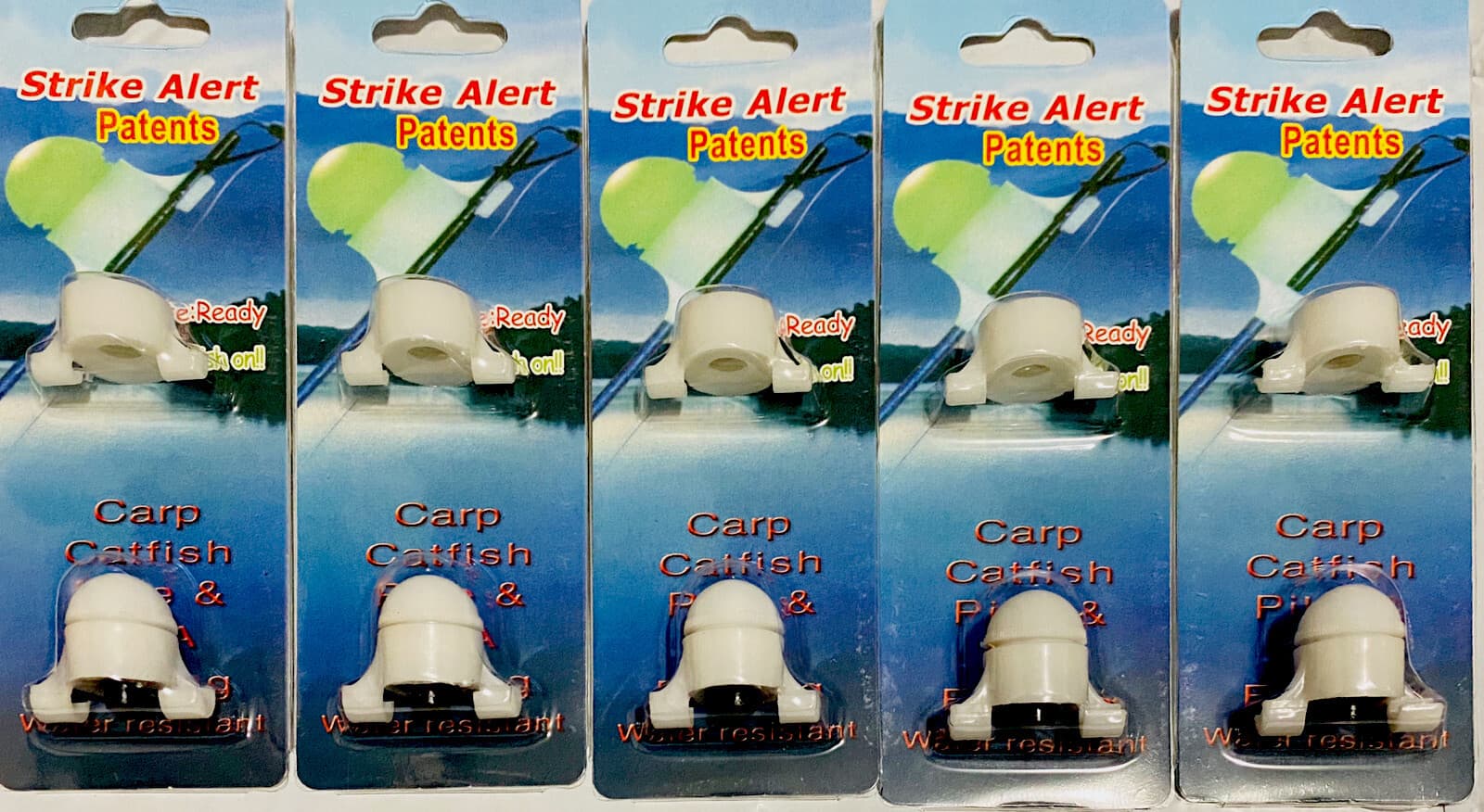 5x LED Night Bottom Fishing Bite Alarm Rod Tip Strike Alert Light Catfish Carp 2