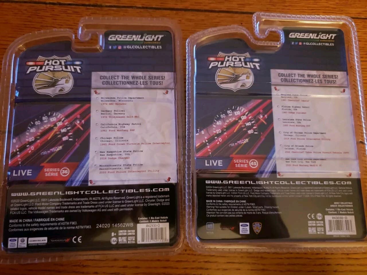 2 Greenlight Hot Pursuit Chicago Police Car Crown Victoria / Interceptor Utilit  6