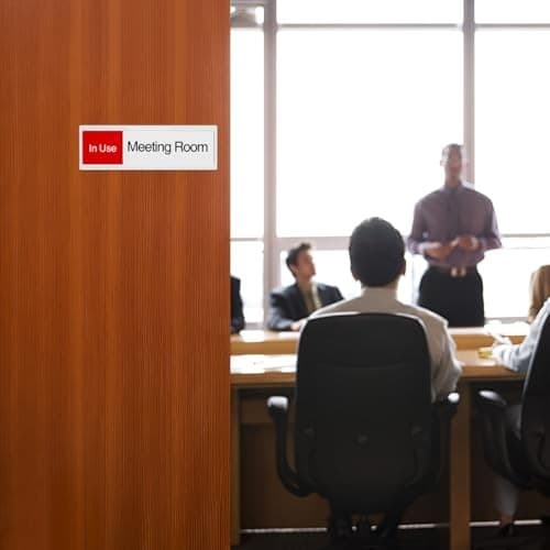  Practical Meeting Room Door Sign - In Use and Available Indicator - Sliding  6