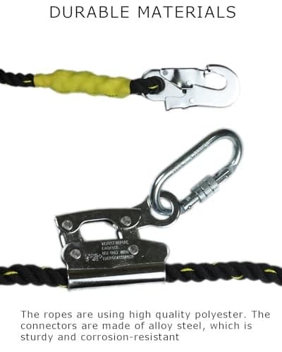 12FT Adjustable Lanyard  Tree Climbing Lanyard for Climbing Trees, Flipline 4