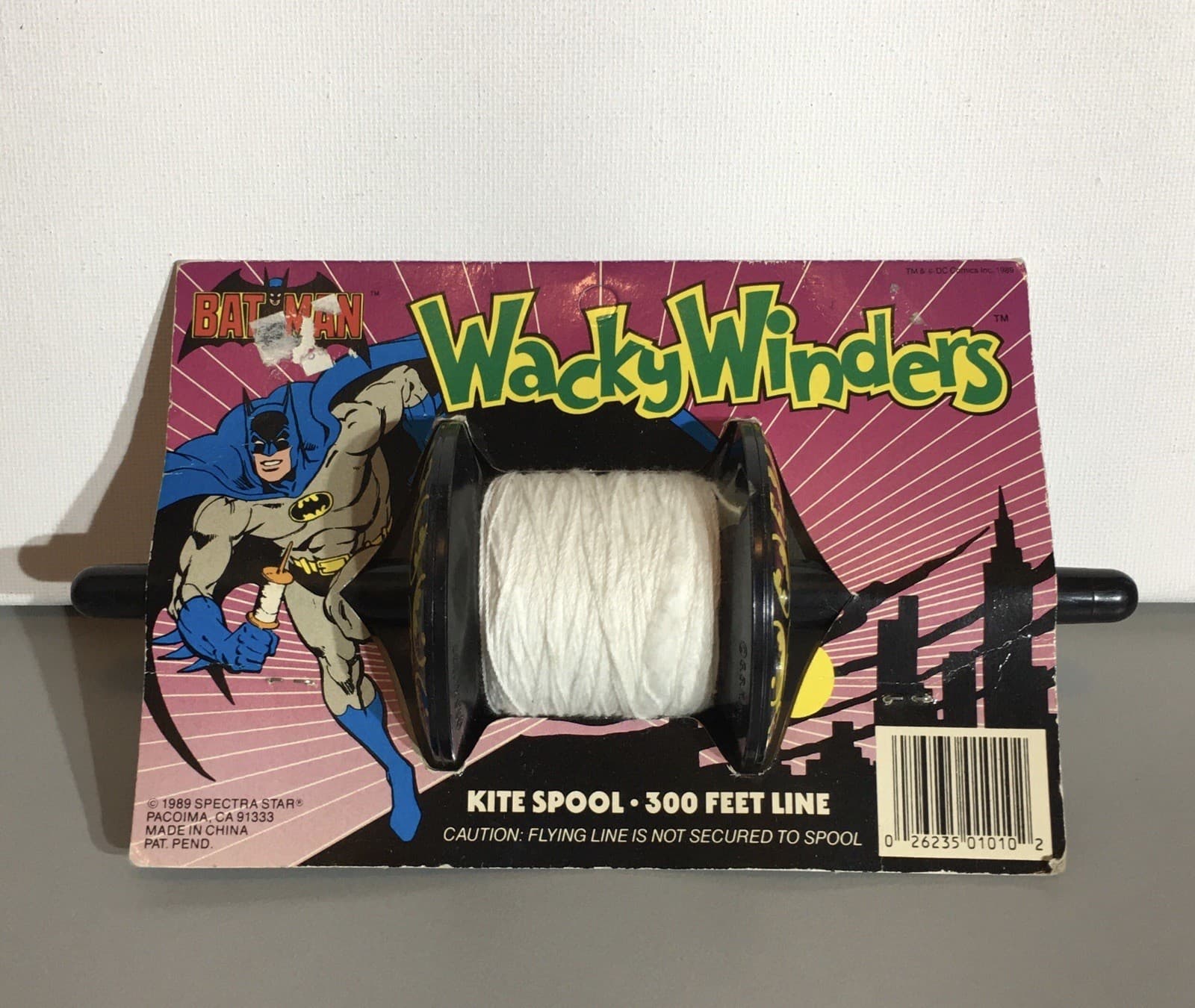 VTG 1989 Batman Wacky Winders Kite String Spool NOS SEALED 2