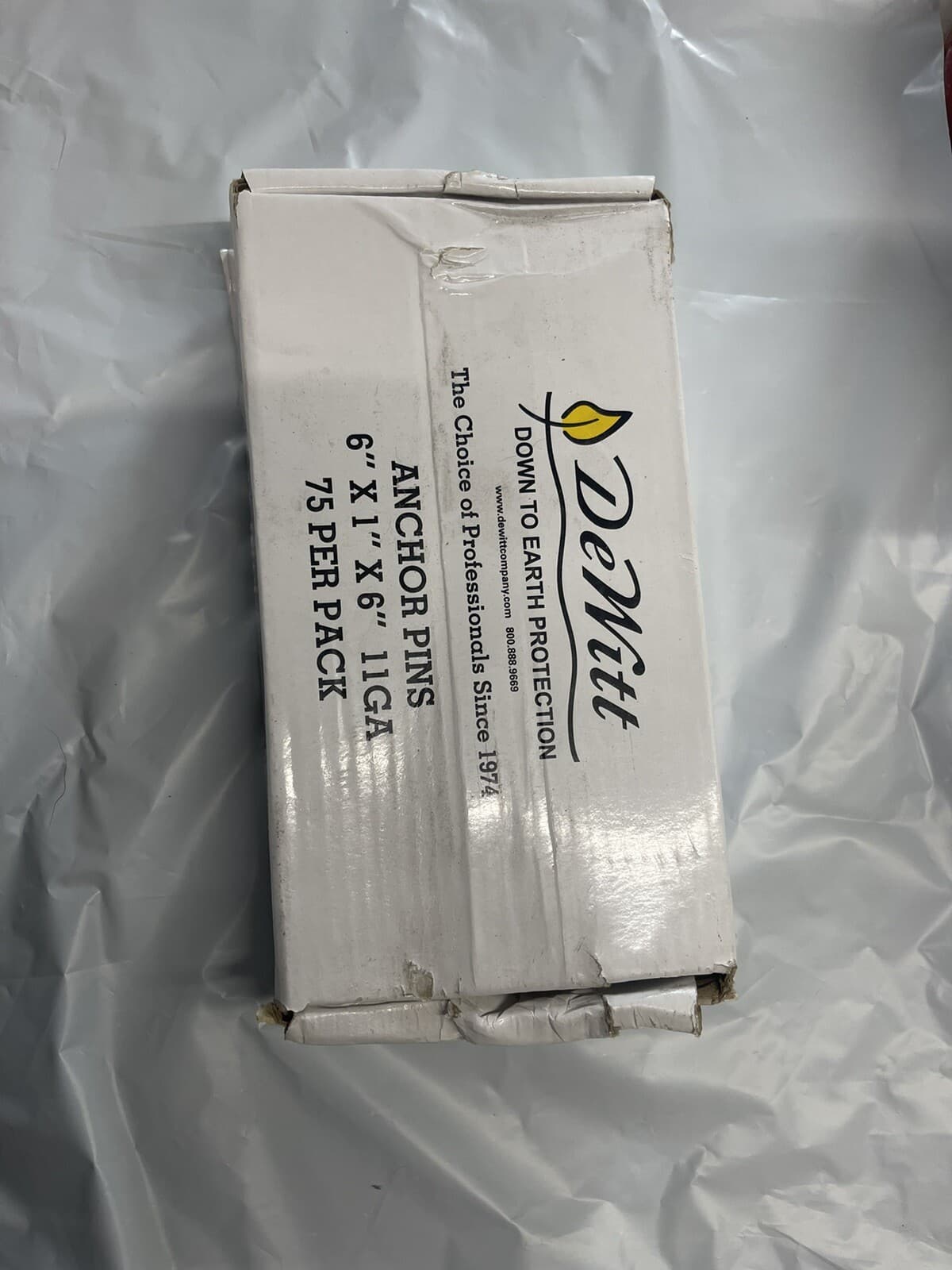 Dewitt  6" X 1" X 6"   11 GA  Anchor Pins 75 Pk  (81405) FS Qty:2