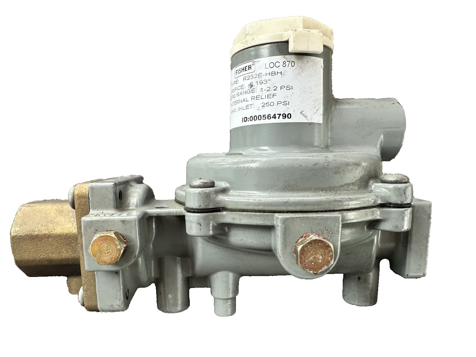 Fisher Type R232E-HBH Integral Two psig Service Regulator New