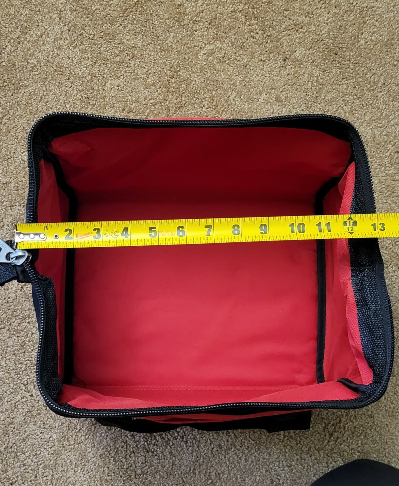 New Milwaukee FUEL M12 13" Heavy Duty Contractors Tool Bag M18 13" x 9" x 10" 4