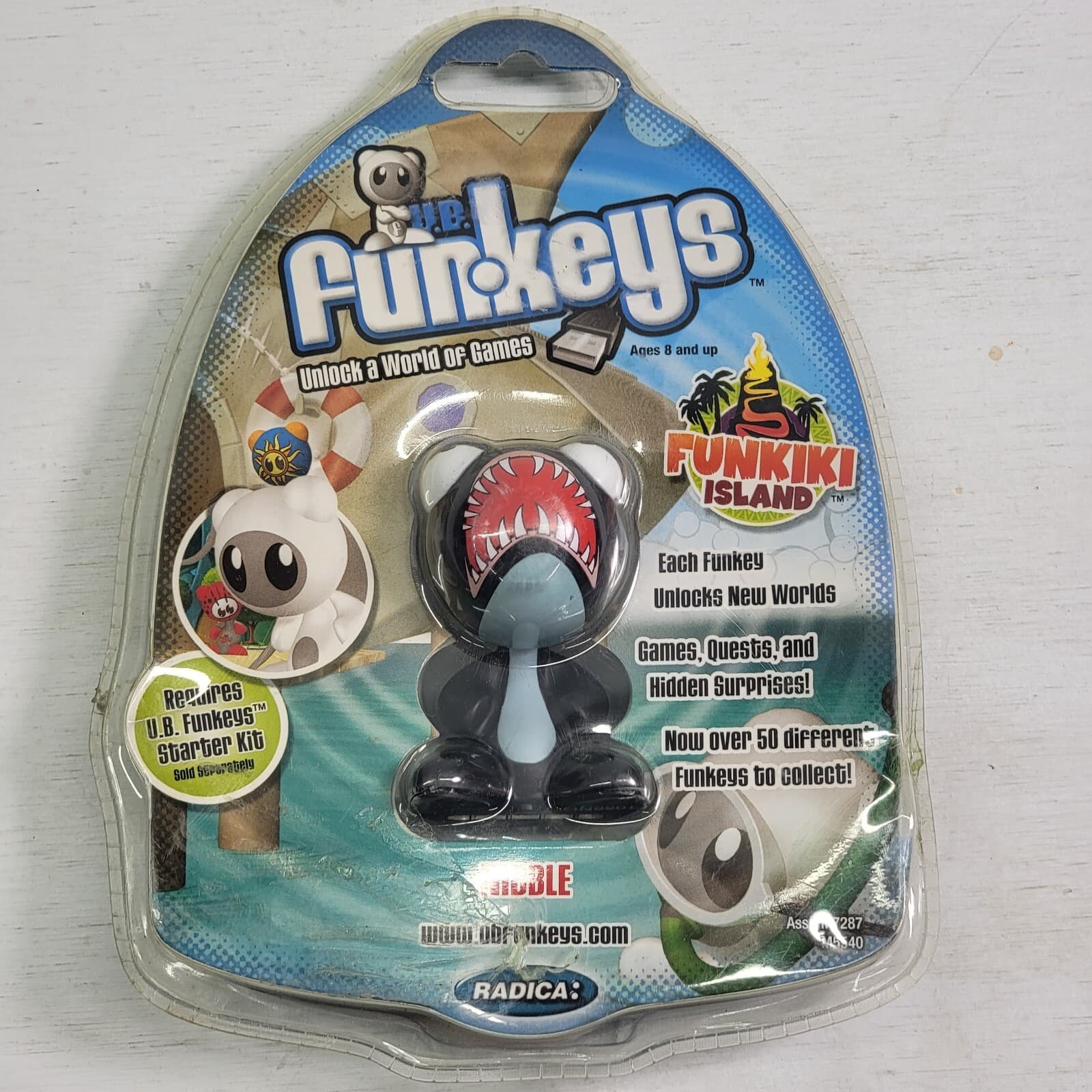 U.B. Funkeys USB Funkiki Island Nibble PC Explore Game Black Mattel-Radica New 3