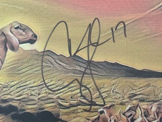 Cody Jinks Autographed Lithograph Poster 1 of 7 - Texas Gruene Hall 17x11 2