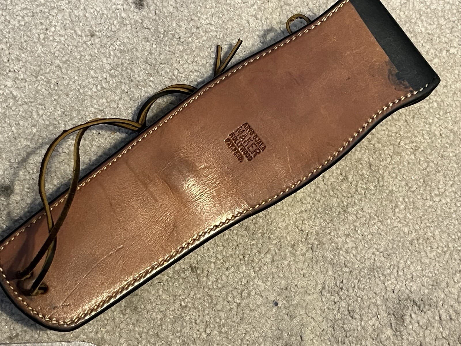 Legendary Vintage Arvo Ojala MAKER Hollywood Holster, Pat. Pend. 7.5' 8" 2