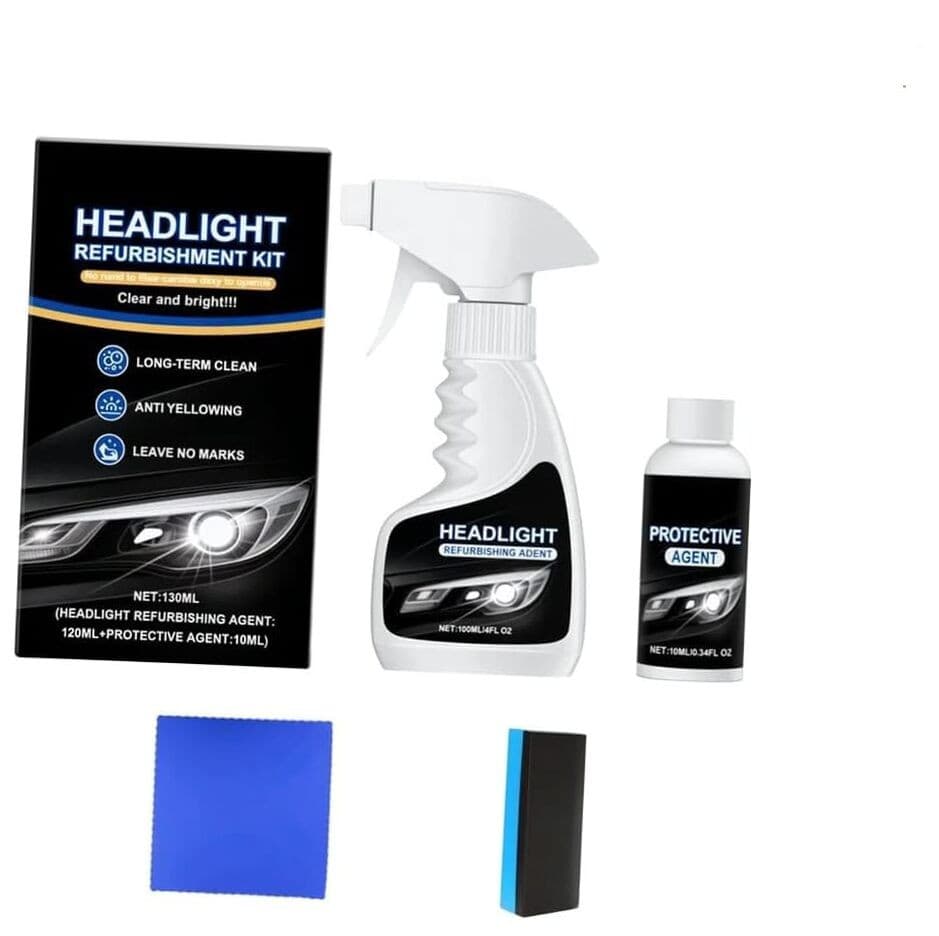 2025 Automotive Headlight Restoration Kit,Headlight Cleaner for Cars,Headlight 