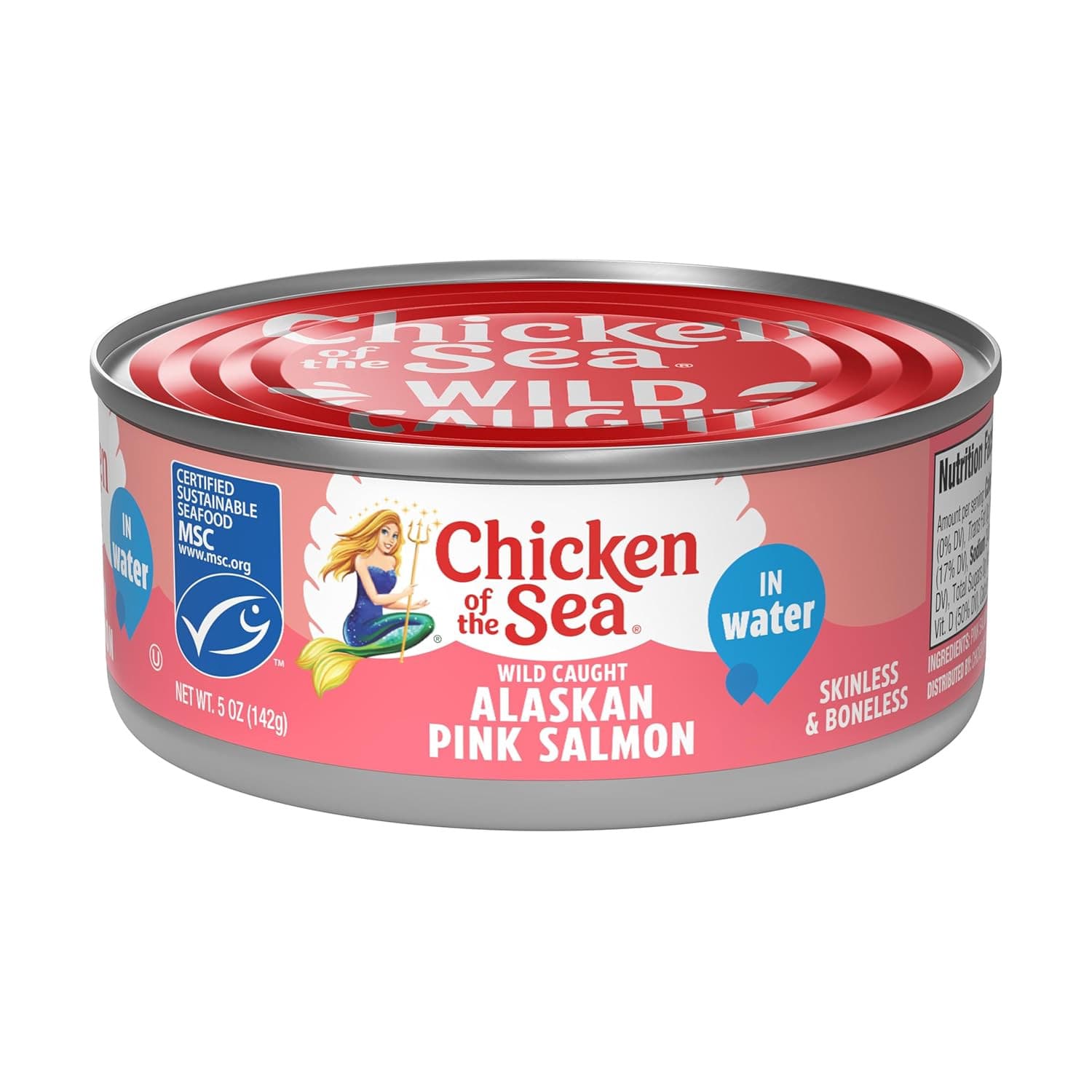 Chicken of the Sea Alaskan Pink Salmon in Water, 5 Oz. Cans (Pack of 12), Wild C 3