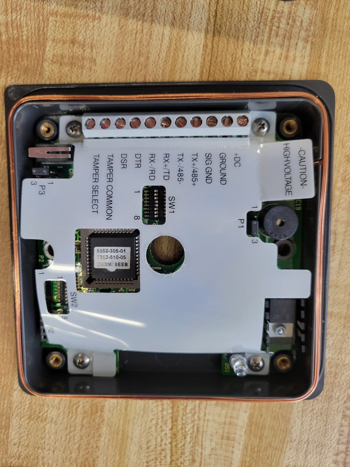 HID ProxPro Proximity Card Reader 5352AGN00 5352-300-01 with 2 Prox Card II 2