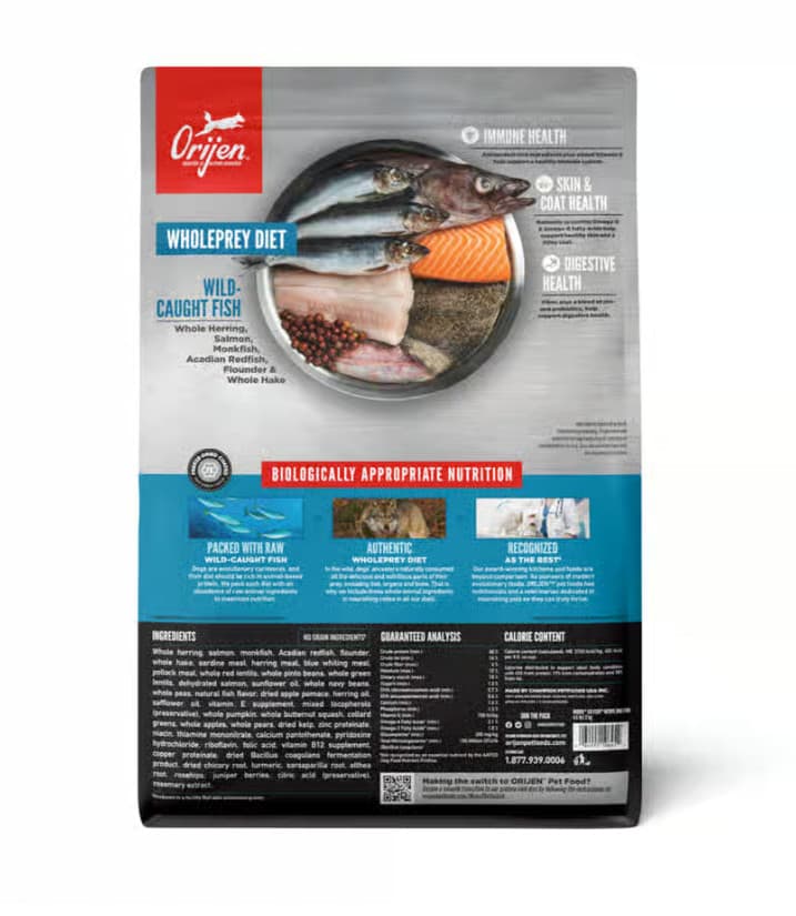 ORIJEN Six Fish Grain-Free Poultry Free High-Protein Dry Dog Food, 13-lb bag 2