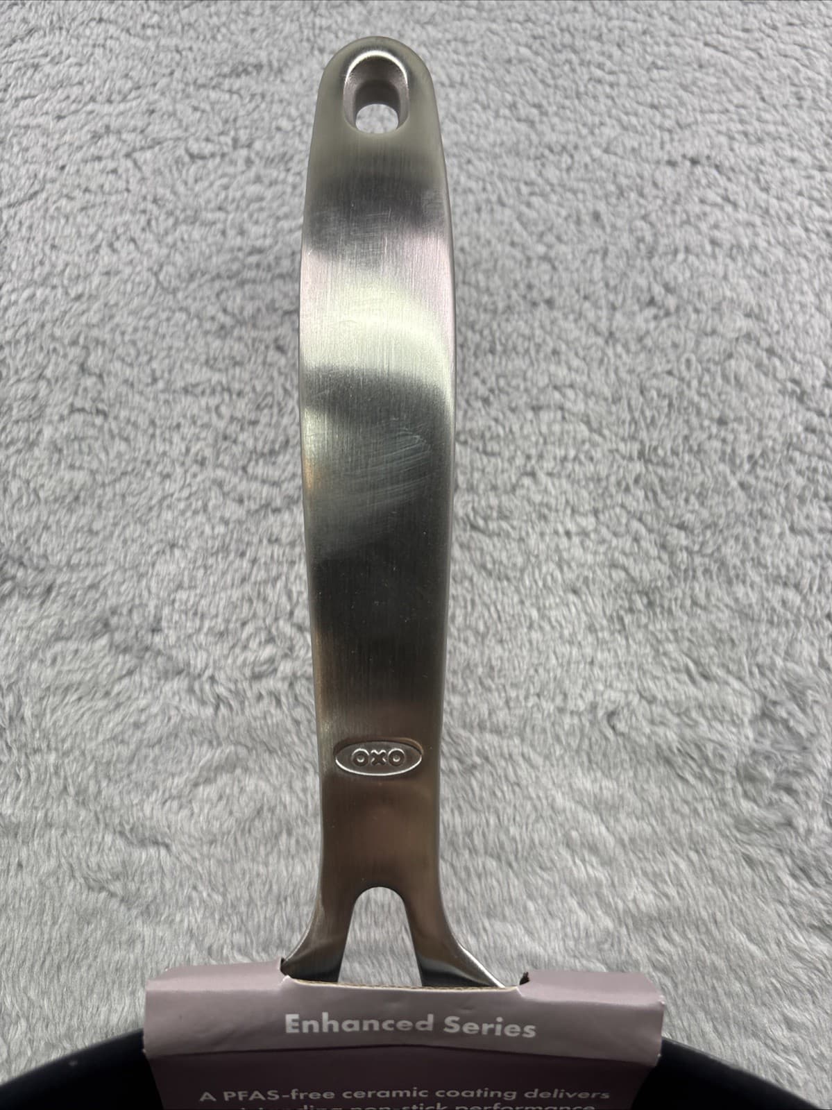 OXO Enhanced 12" Frying Pan Skillet, PFAS-Free Ceramic Nonstick, Hard-Anodized 2