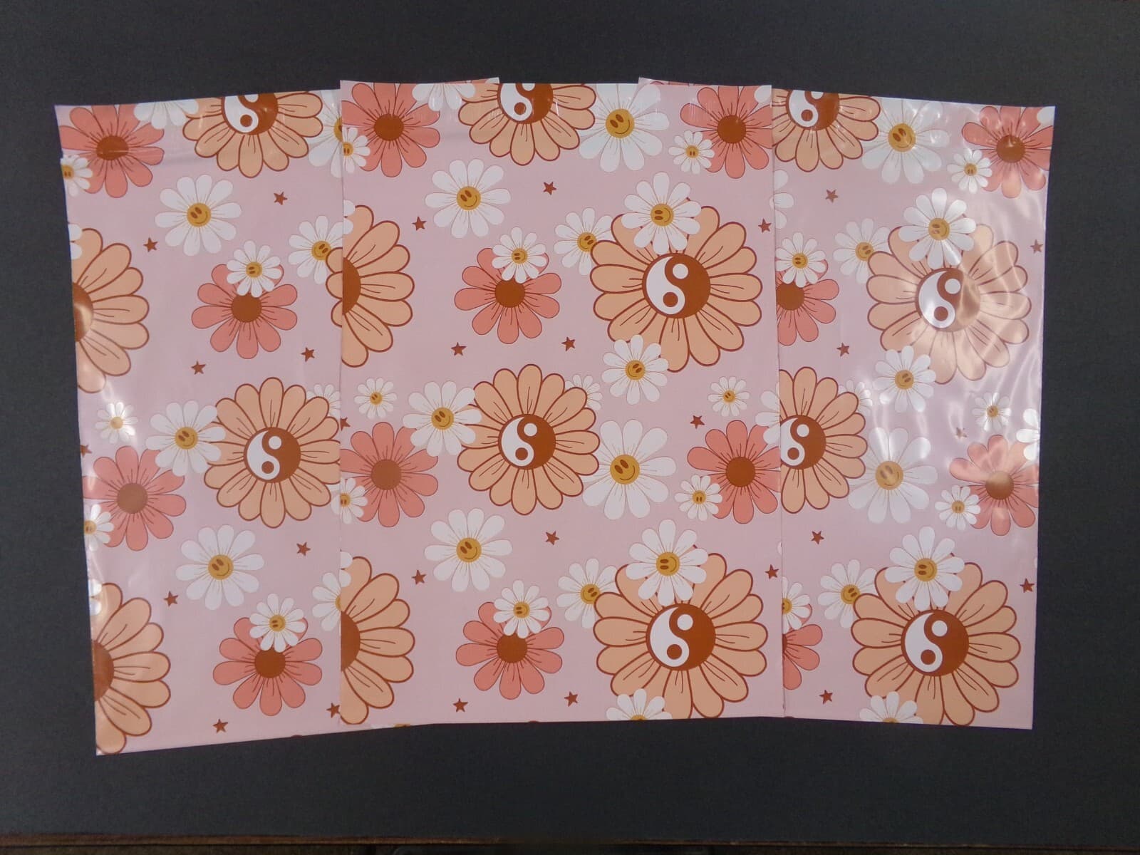 10-100 YIN & YANG FLOWERS 14x17 Poly Mailers Flat Shipping Envelopes Bags 2