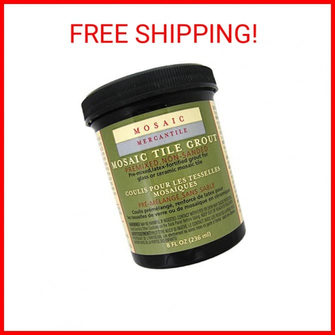 Mosaic Mercantile Premix Grout, 8-Ounce, Black