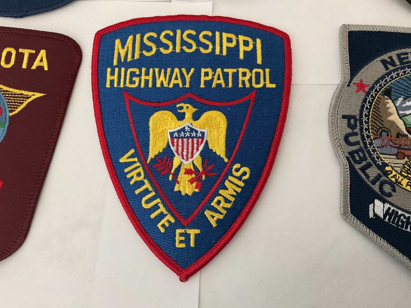 State Law Enforcement patches All different 10 piece set. All new.Full size 5