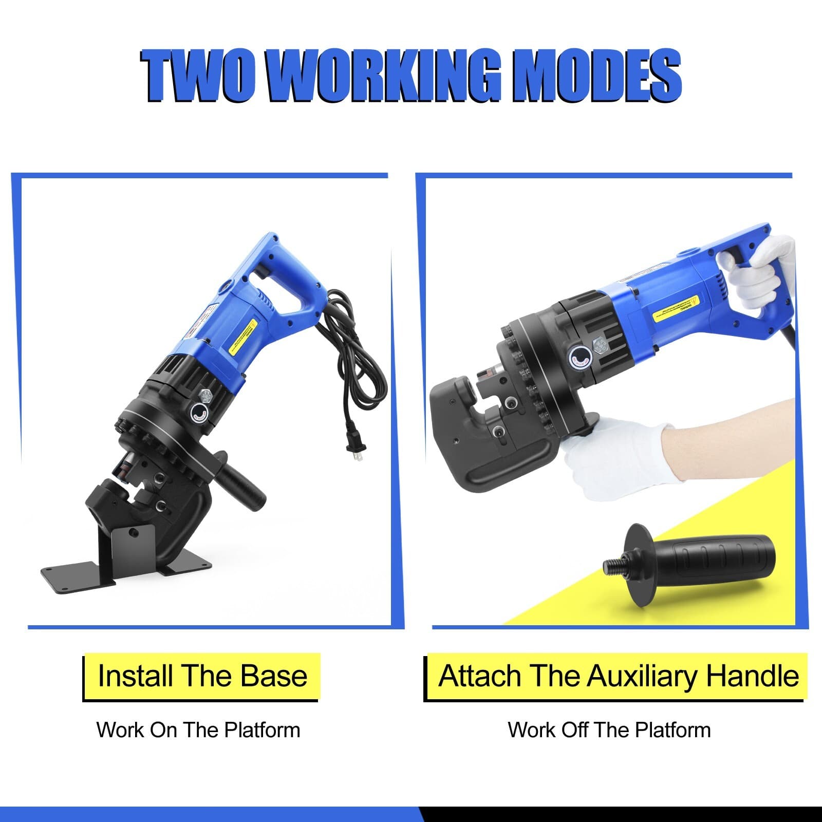 1200W Electric Hydraulic Hole Punch for Metal/Steel,with Die Φ1/4" 3/8" 1/2" 5/8 6