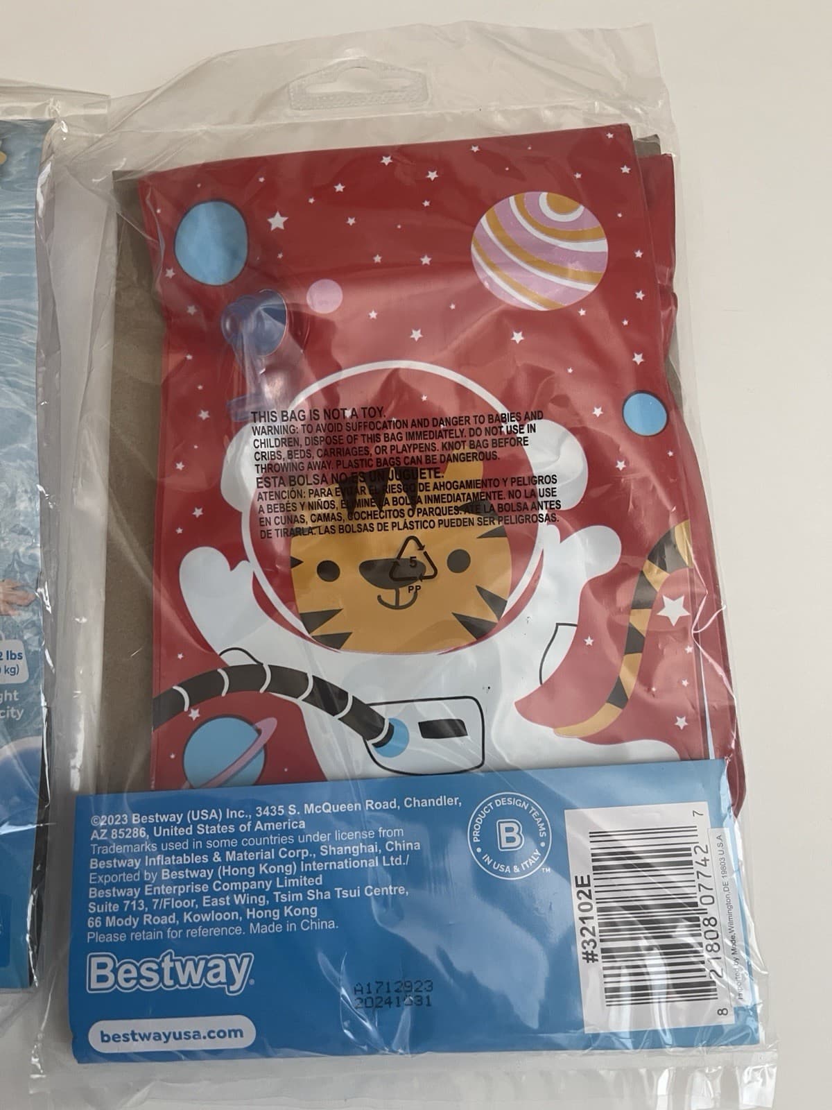 2 Bestway H2O Go! ASTRO TIGER Armbands 12×6 in Inflatable Floaties New Free Ship 3