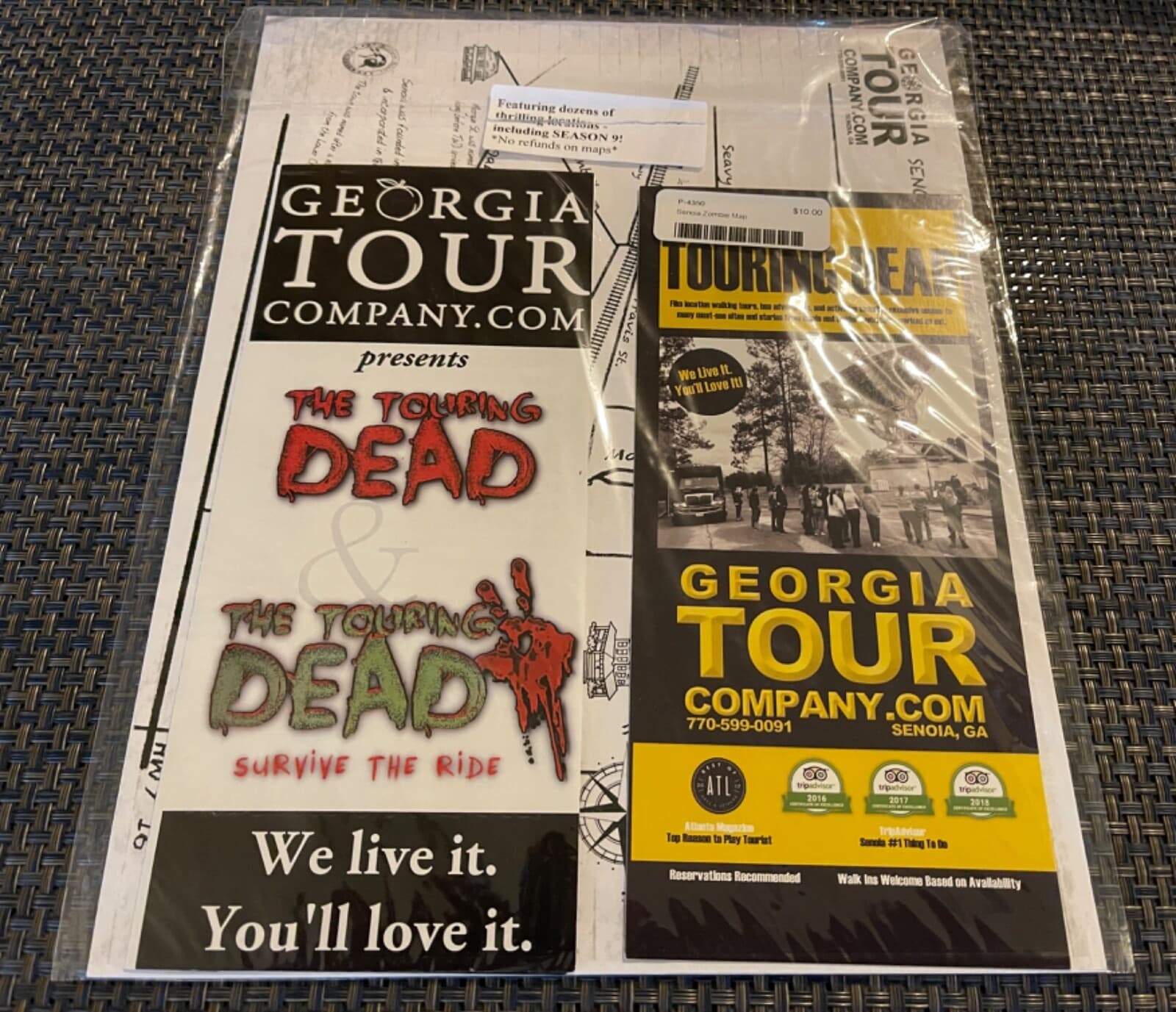 WALKING DEAD MEMORABILIA (ZOMBIE MAP & MORE) - SENOIA, ALEXANDRIA, WOODBURY, TWD 2