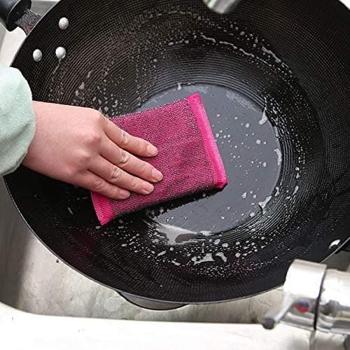 Non-Scratch Scrub Sponge Pads for Kitchen - Multi-Use Heavy Duty Sliver  6