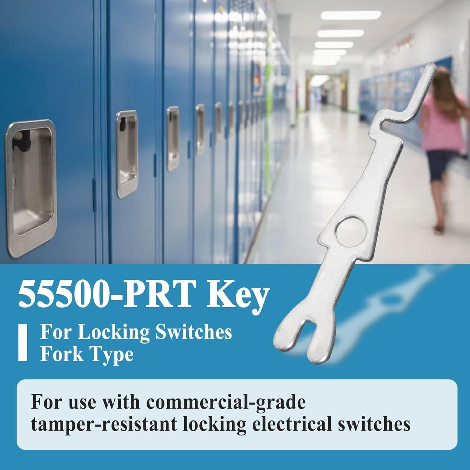 20Pcs 55500-PRT Fork Type Key for Locking Electrical Switches, Tamper...  4
