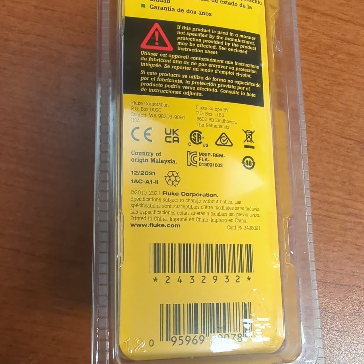 Fluke 1AC II VoltAlert Non-Contact Voltage Tester, Pocket-Sized, 90-1000V AC-NEW 6