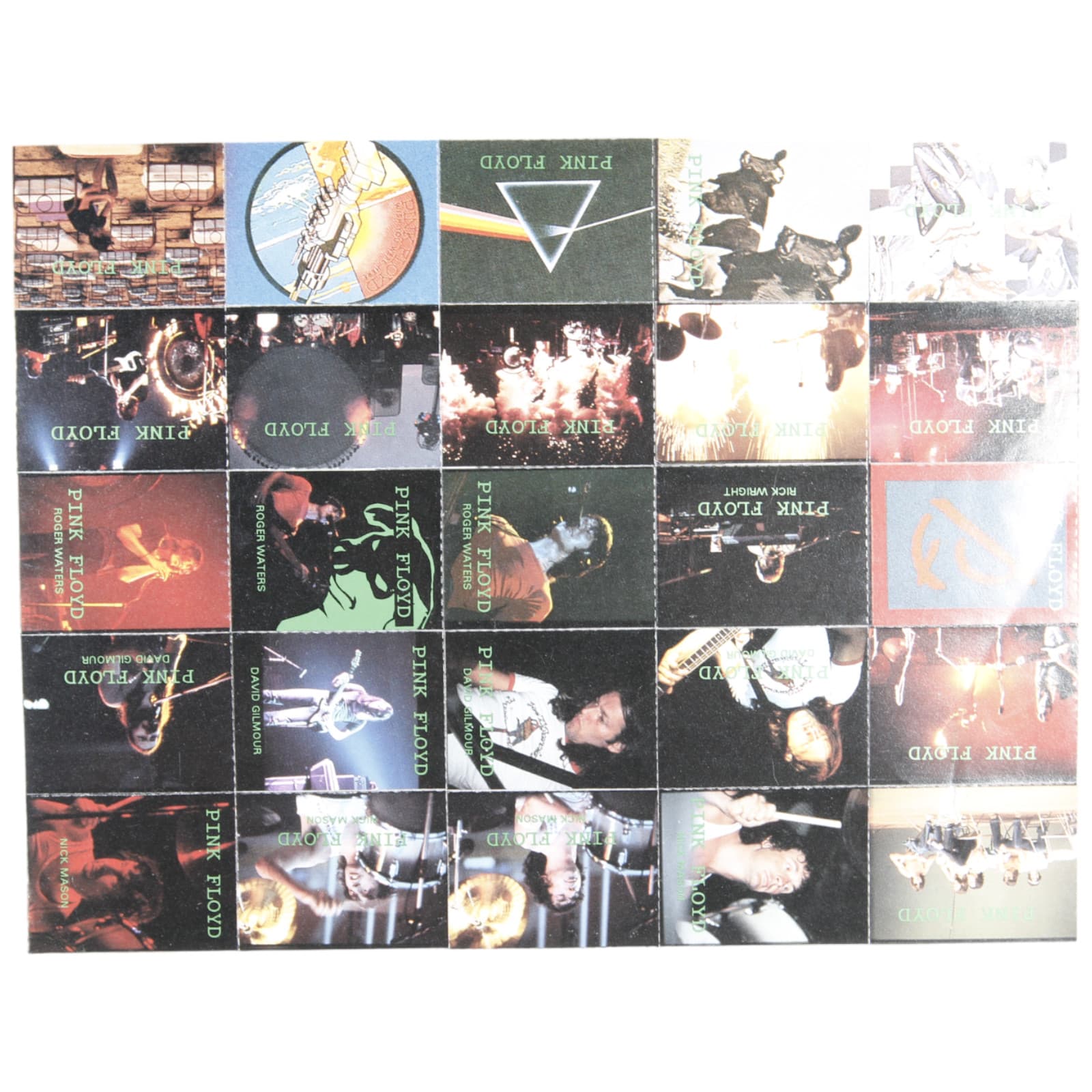 Pink Floyd Sheet of 25 stickers, 1994 Rock Fantasy Sheet 4