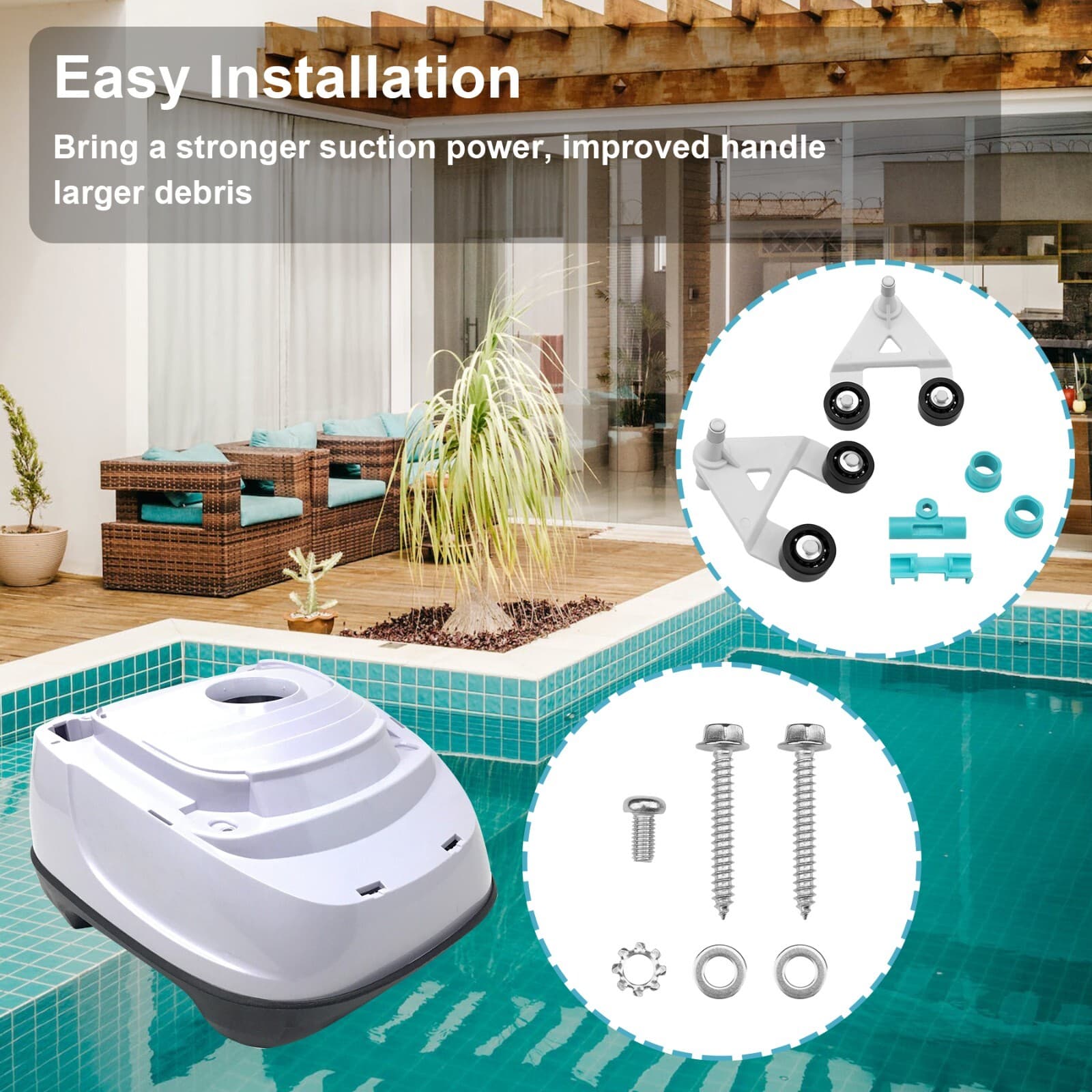 AXV621DAT Pool Vac A-Frame Turbine Kit for Hayward Aquabug Navigator Pro, Ultra 5