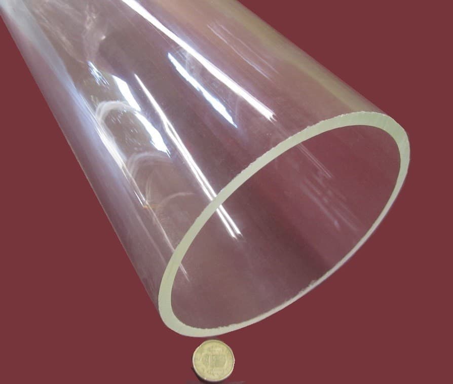 Acrylic Tube Clear Extruded 6.00" OD x 5.50" ID x .250" Wall x 72" Length *D 5