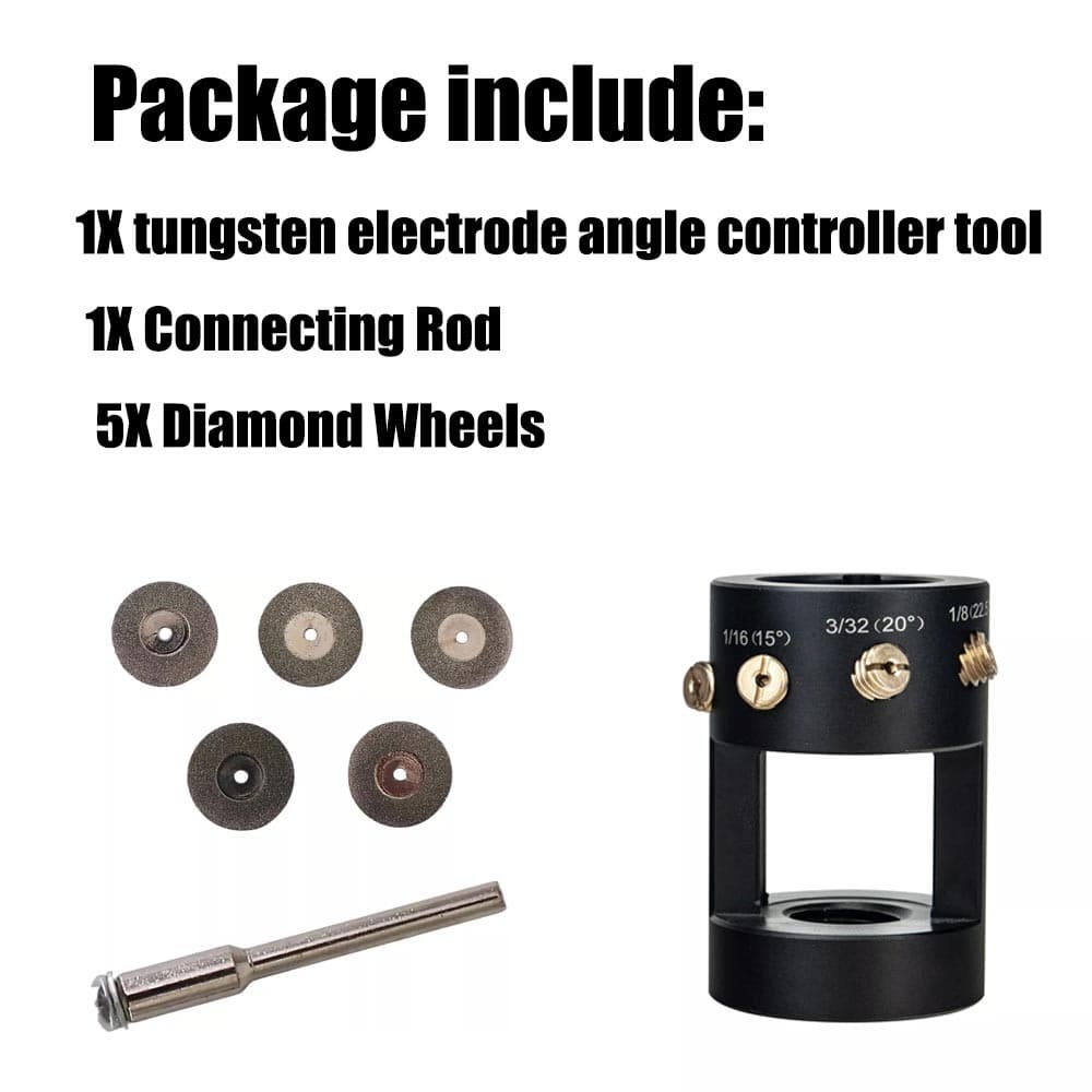 Tungsten Electrode Sharpener Grinder Multi-Angle Offsets Tool, TIG Welding! 2