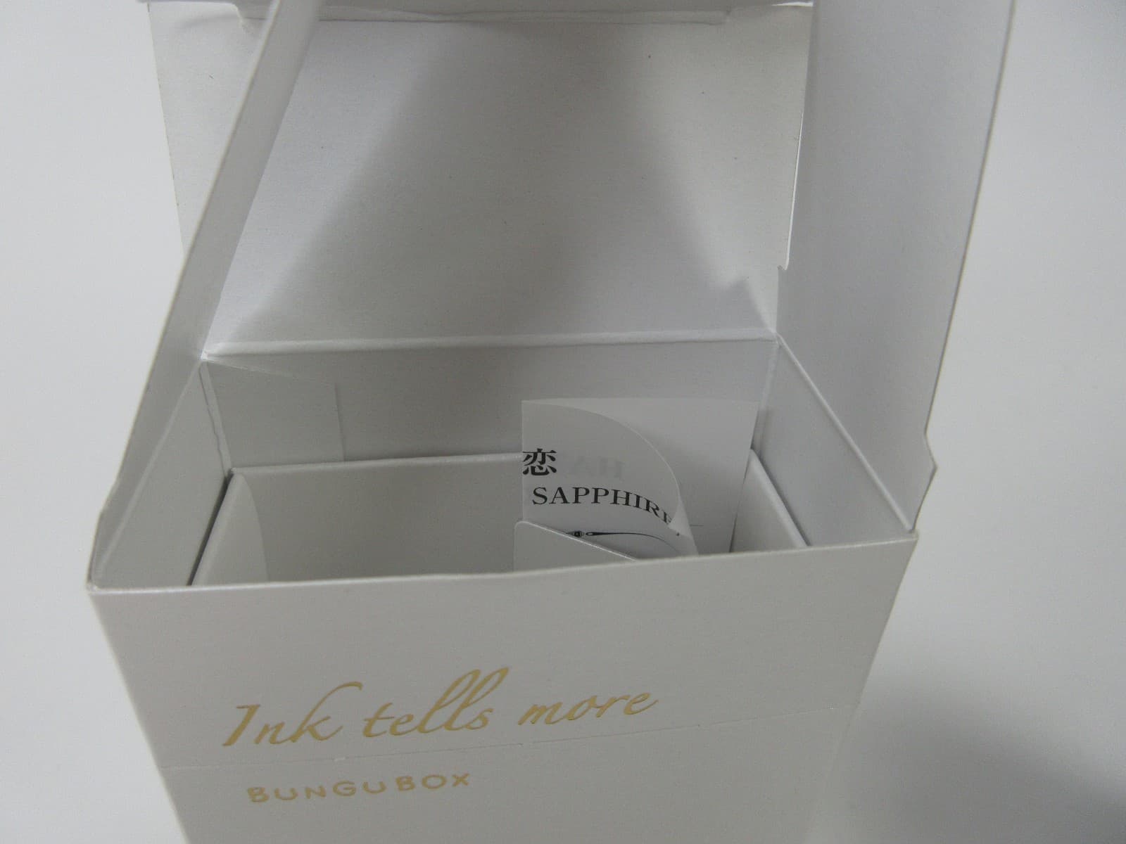 Bungubox Ink Tells More 30ml - Sapphire Blue First Love Glass Bottle And Box 5