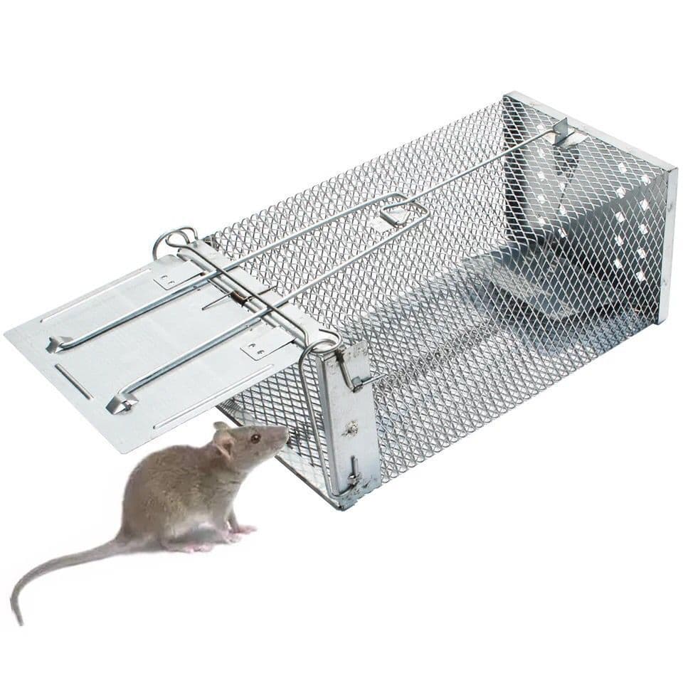 Live Humane Cage Trap for Squirrel Chipmunk Rat Mice Rodent Animal Catcher 2