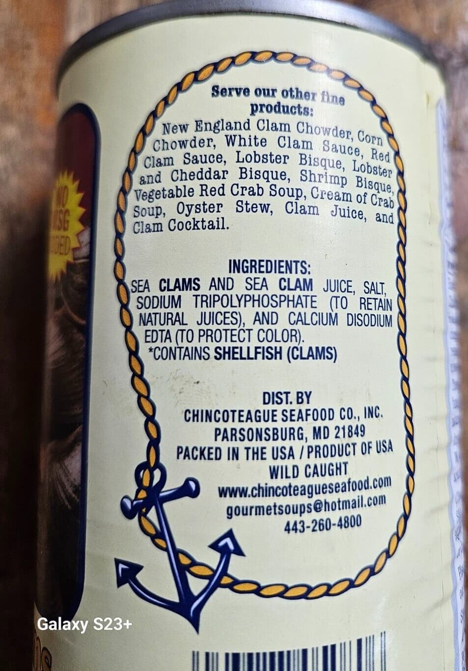 Chincoteague 15 oz Chopped Sea Clams With Free Shipping ( 6 pack) 4