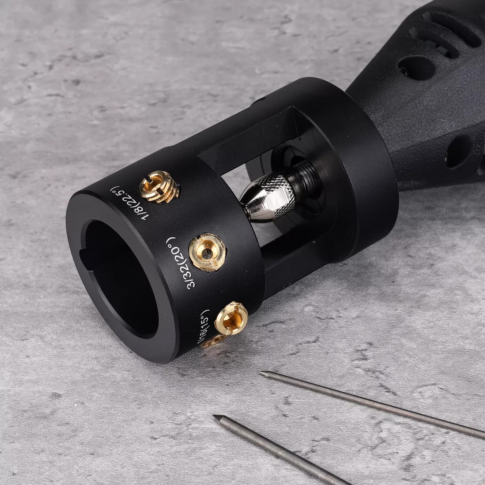 TIG   Welding Tungsten Sharpener Grinder Multi-Angle &4 Guides Offsets Head Tool 5